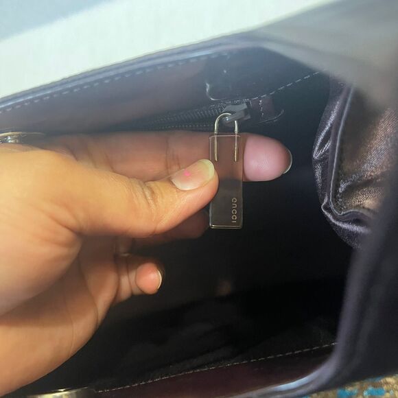 Vintage GUCCI Women's Bamboo Handle Hobo Satin Brown Shoulder Handbag - Picture 7 of 13